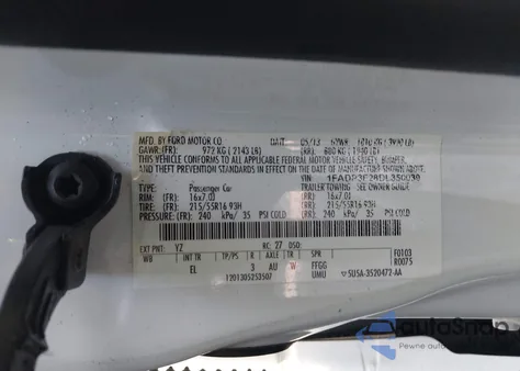 2013 Ford Focus Se из США, поврежденный, VIN 1FADP3F28DL350039